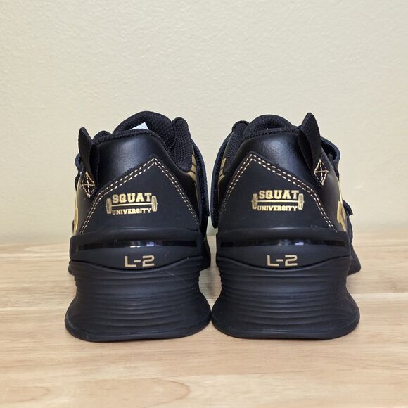 TYR L-2 Lifter Weightlifting Shoes Black Gold Women's Size 7 Men's Size 5.5 - Picture 5 of 7